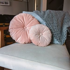 Round Velvet Pillow